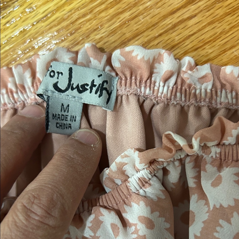J for Justify Pink Floral Top - Picture 3 of 3